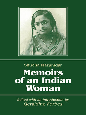 cover image of Memoirs of an Indian Woman